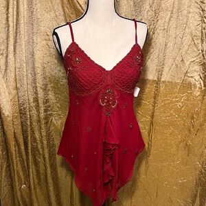 Sue Wong Rich Red Gown